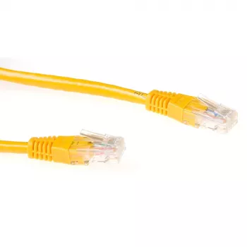 ACT Yellow 0.5 m U/UTP CAT6 RJ45 jungiamasis kabelis