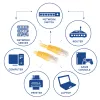 ACT Yellow 0.5 m U/UTP CAT6 RJ45 jungiamasis kabelis