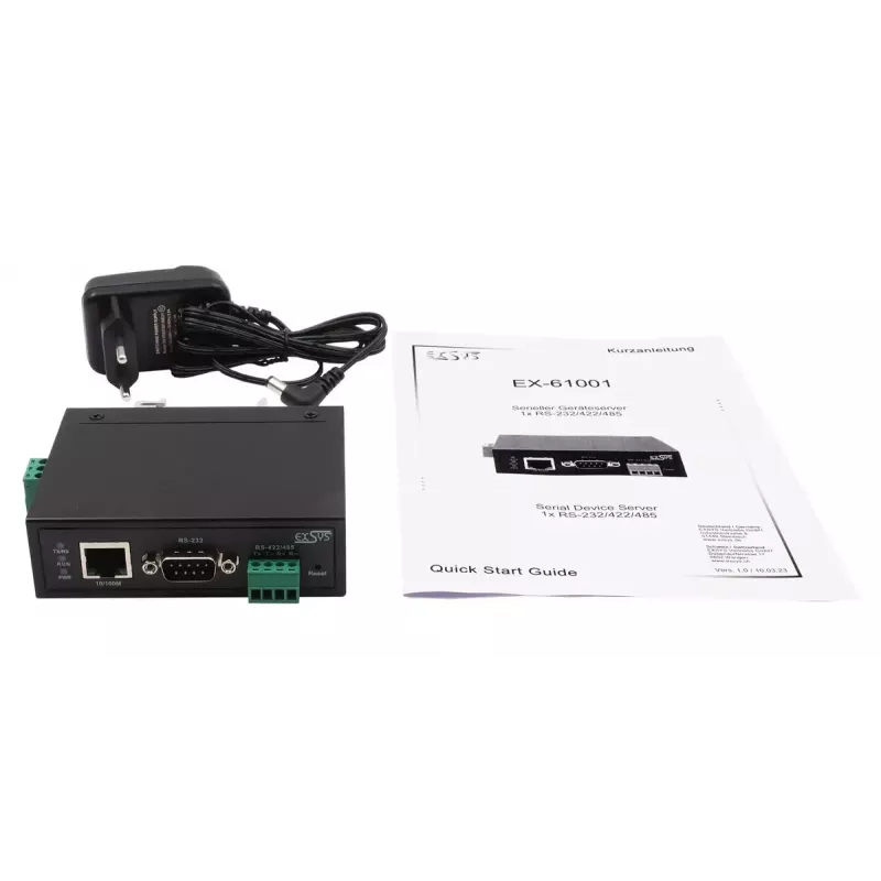 EXSYS EX-61001 nuotolinis serveris RS-232/422/485, DC 12-48V