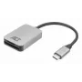 Kortelių skaitytuvas ACT AC7056 USB 3.2 Gen 1 Type-C pilkas, MicroSD SD