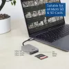 Kortelių skaitytuvas ACT AC7056 USB 3.2 Gen 1 Type-C pilkas, MicroSD SD