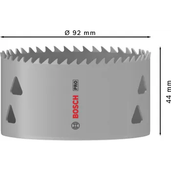 Pjūklelis Bosch PRO Multi Material 44/92 mm — Vienetinis gręžtuvui, gipso kartonui, metalui, plastikui, minkštai medienai