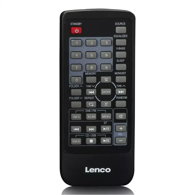 Nešiojamas radijo imtuvas Lenco SCD-720SI skaitmeninis tuneris DAB FM 2 krypčių garsiakalbis