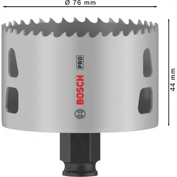 Pjūklelis skylėms Bosch PRO Multi Material PC Plus 44/76 mm Vienas grąžtas