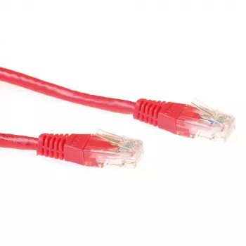 ACT Red 0,5 m U/UTP CAT6 jungiamasis kabelis su RJ45 jungtimis