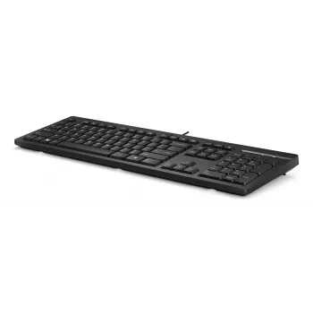 HP 125 laidinė klaviatūra, pilno dydžio, USB, membraninė, QWERTY, juoda