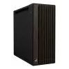 ASUS ProArt PA602 Wood Edition Midi Tower korpusas – juoda ir mediena, ATX/EATX, 2×200 mm priekyje, 1×140 mm gale