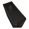 ASUS ProArt PA602 Wood Edition Midi Tower korpusas – juoda ir mediena, ATX/EATX, 2×200 mm priekyje, 1×140 mm gale