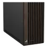 ASUS ProArt PA602 Wood Edition Midi Tower korpusas – juoda ir mediena, ATX/EATX, 2×200 mm priekyje, 1×140 mm gale