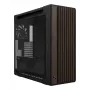 ASUS ProArt PA602 Wood Edition Modern Black - korpusas Midi Tower su grūdinto stiklo šoniniu dangčiu, juodas, medinis