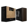 ASUS ProArt PA602 Wood Edition Modern Black - korpusas Midi Tower su grūdinto stiklo šoniniu dangčiu, juodas, medinis