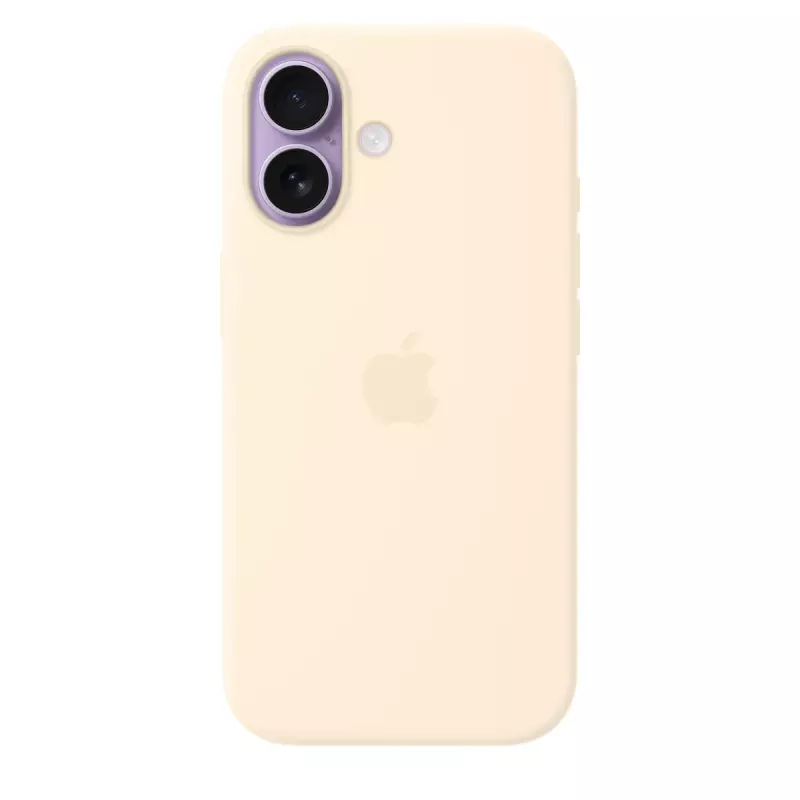 Silicone Case su MagSafe, skirta Apple iPhone 17 — Vanilla, dėklas 16 cm (6,3 colio) ekranui