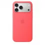 Apsauginis silikoninis dėklas su MagSafe, skirtas Apple iPhone 17 Pro Max — Bright Guava (raudona), tinka 6,9 colio ekranui