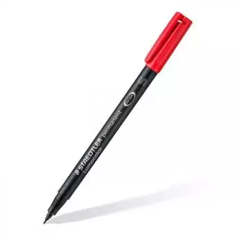 Permanentinis markeris Staedtler Lumocolor 313 WP4 juodas mėlynas žalias raudonas 4 vnt.