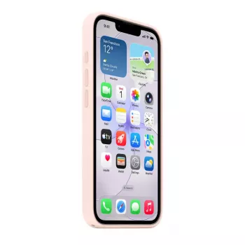 Silicone Case su MagSafe, Apple iPhone 17e — Soft Pink, 6,1 colio (15,5 cm) ekranui