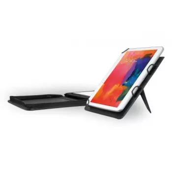 WEDO 58 75901 Elegance A5 formato planšetės organizeris su užtrauktuku, nuo 9,7 iki 10,5 colio (26,7 cm), dirbtinė oda / faktūrinis nailonas, juodas