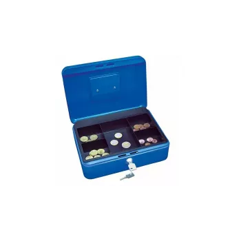 Dėžė pinigams Wedo 145 303X Plieno Mėlyna Raktinis Užraktas 250x180x90mm