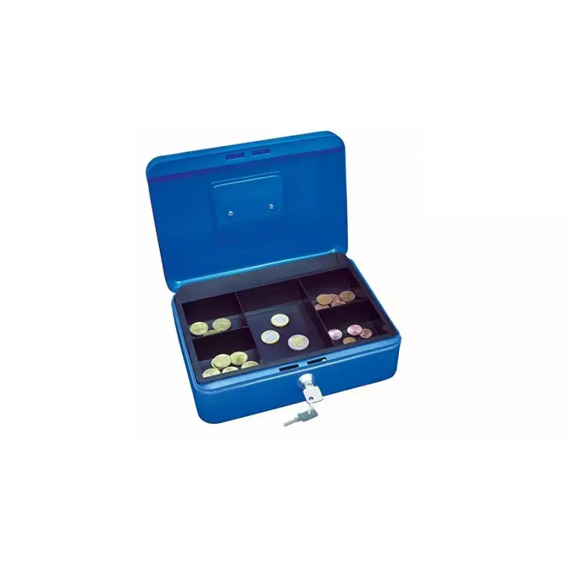 Dėžė pinigams Wedo 145 303X Plieno Mėlyna Raktinis Užraktas 250x180x90mm