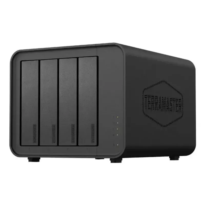 TerraMaster D8 HYBRID diskų masyvas stalinis Juodas 4 lizdai HDD SSD