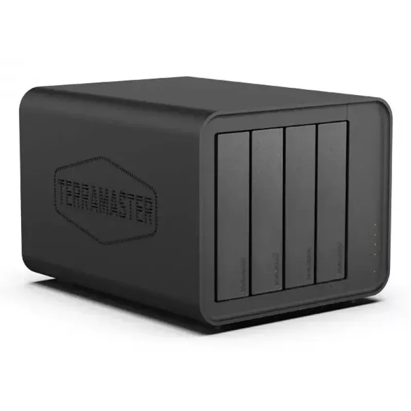 TerraMaster D8 HYBRID diskų masyvas stalinis Juodas 4 lizdai HDD SSD