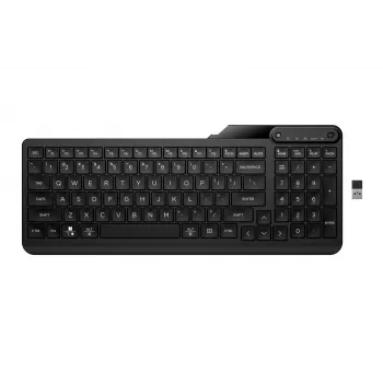 Belaidė pilno dydžio klaviatūra HP 475 – dviejų režimų RF belaidis + Bluetooth, membraninė, juoda