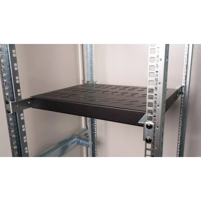 Rack lentyna Equip Variable Shelf 19 inch 1U 350 mm juoda