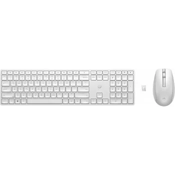 HP 650 belaidė klaviatūra ir pelė rinkinys, pilno dydžio membraninė, balta
