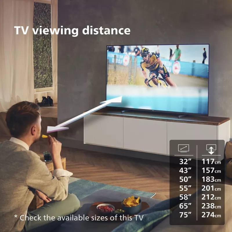 Philips 7600 serijos 75PUS7608/12 televizorius 190,5 cm (75 col.) 4K Ultra HD Smart TV Wi-Fi Antracitas, Pilka