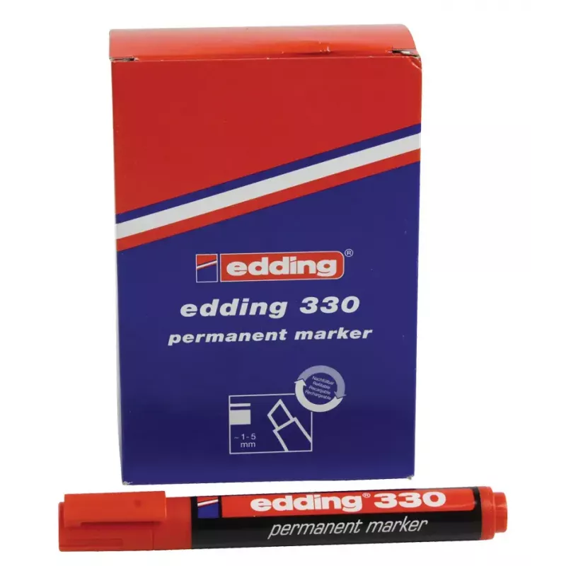 Markeris Edding OFC-ED330RD raudonas (dėžutė po 10 vnt.)