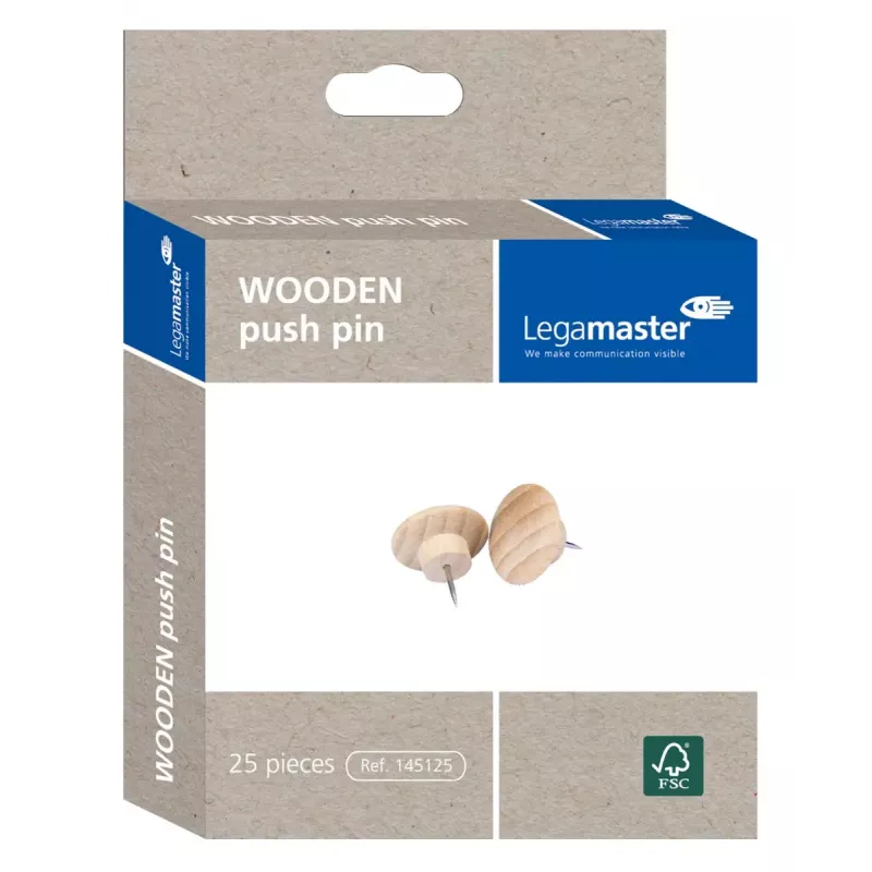 Smeigtukai Legamaster WOODEN 25 vnt.