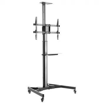 Techly ICA-TR46 daugialypės terpės stovas / vežimėlis, juodas