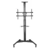 Techly ICA-TR46 daugialypės terpės stovas / vežimėlis, juodas