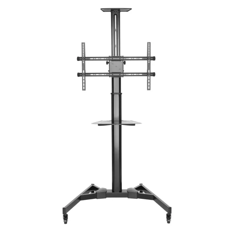 Techly ICA-TR46 daugialypės terpės stovas / vežimėlis, juodas