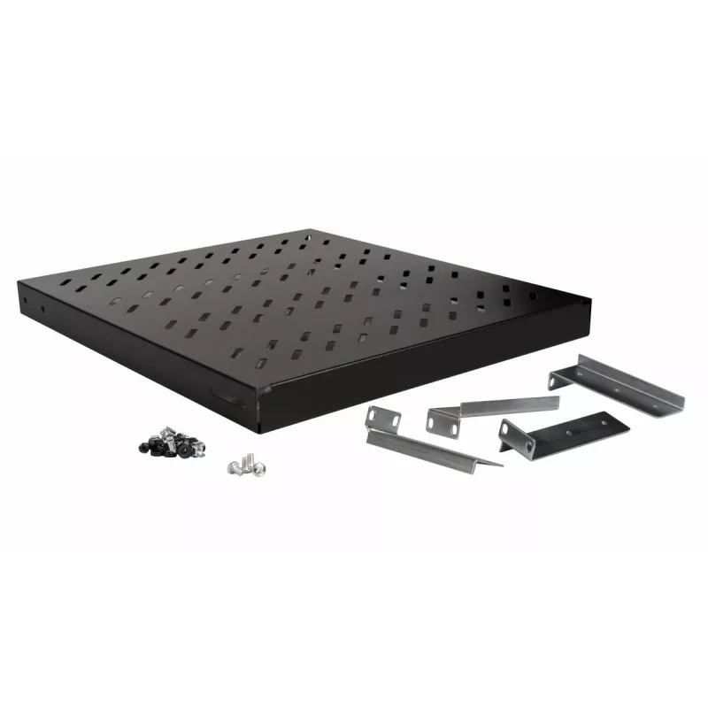 Rack lentyna Equip Variable Shelf 19 inch 1U 500 mm juoda