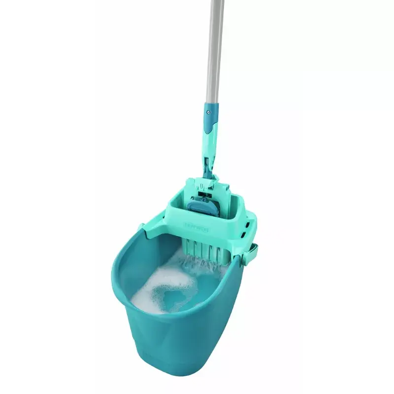 Grindų valymo rinkinys Leifheit PowerClean M 1055510 su mikropluošto antgaliu ir reguliuojama rankena