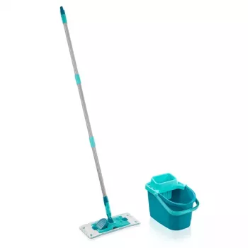 Grindų valymo rinkinys Leifheit PowerClean M 1055510 su mikropluošto antgaliu ir reguliuojama rankena