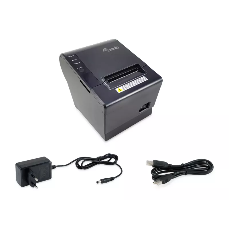 Equip 58mm terminis kvitų spausdintuvas su automatiniu pjaustytuvu, USB/Ethernet/pinigų stalčiaus jungtimi