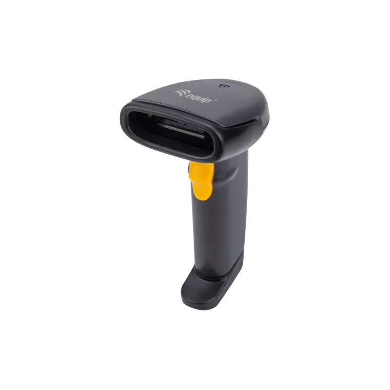 Rankinis brūkšninių kodų skaitytuvas Equip USB 1D su stovu LED laidinis 1,8 m