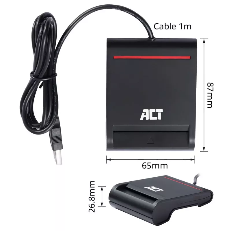 Smarčių kortelių skaitytuvas ACT AC6015