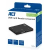 ACT AC6370 USB 3.0 kortelių skaitytuvas CF MMC MS Duo MicroSD SDHC juodas