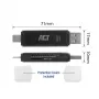 Kortelių skaitytuvas ACT USB-C/USB-A 3.0 juodas