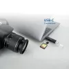 Kortelių skaitytuvas ACT USB-C/USB-A 3.0 juodas