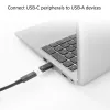 Adapteris USB-A (vyriškas) į USB-C (moteriškas) ACT AC7376 juodas