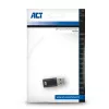 Adapteris USB-A (vyriškas) į USB-C (moteriškas) ACT AC7376 juodas