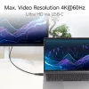 ACT USB 3.0 10Gbps 60W USB Type-C (tiesus) į USB Type-C (kampinis aukštyn/žemyn) laidas, 1 m