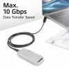 ACT USB 3.0 10Gbps 60W USB Type-C (tiesus) į USB Type-C (kampinis aukštyn/žemyn) laidas, 1 m