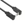 ACT USB 3.0 10Gbps 60W USB Type-C (viršus/apačia kampuotas) į USB Type-C (viršus/apačia kampuotas) laidas, 0,5 m