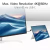 ACT USB 3.0 10Gbps 60W USB Type-C (viršus/apačia kampuotas) į USB Type-C (viršus/apačia kampuotas) laidas, 0,5 m