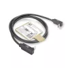 ACT USB 3.0 10Gbps 60W USB Type-C (viršus/apačia kampuotas) į USB Type-C (viršus/apačia kampuotas) laidas, 0,5 m