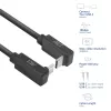 ACT USB 3.0 10Gbps 60W USB Type-C (kampuotas aukštyn/žemyn) į USB Type-C (kampuotas aukštyn/žemyn) laidas, 1 m